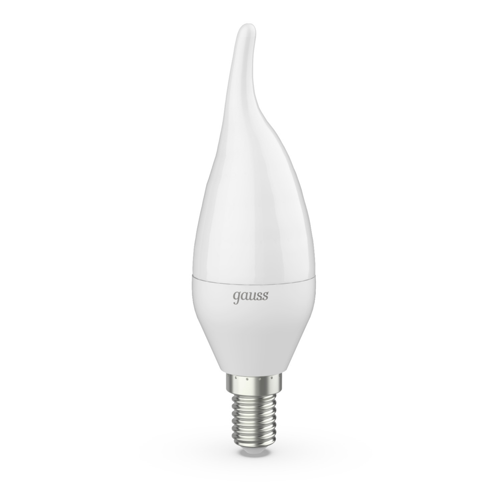 Лампа светодиодная LED 6.5 Вт 520 лм 3000К свеча на ветру теплый E14 AC 220В Black