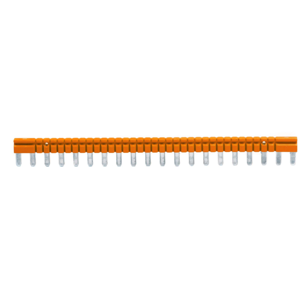 20-ти полюсная шинная перемычка для колодки с винт. клеммами IRK, 36A, 250V, оранжевый цвет
