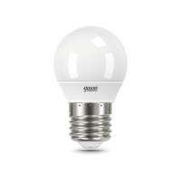 Лампа светодиодная LED 6вт 230в Е27 теплый матовая шар Gauss ПРОМО (3 лампы в упаковке)
