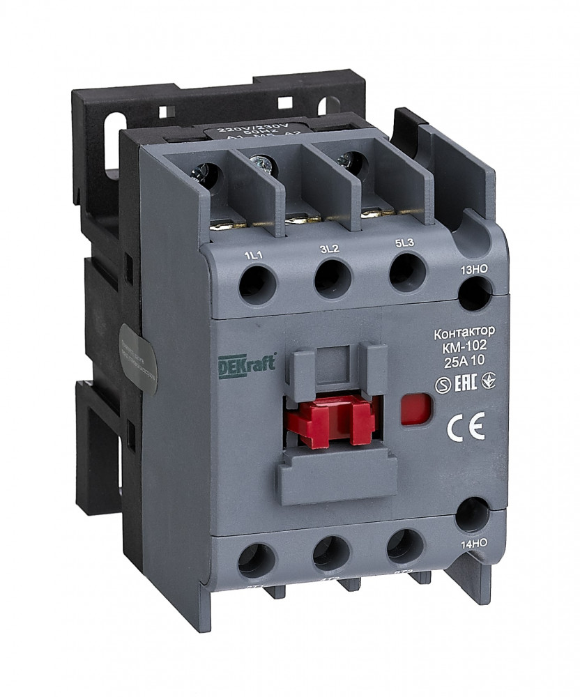 Контактор 25А 400В AC АС3 АС4 11 КМ-102