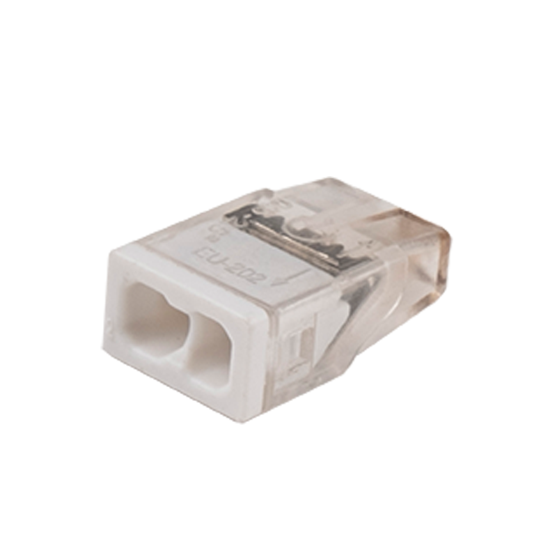 Клеммы монтажные PTC-2P 2273-202 450V 32A 0,14-4.0mm2 , 2 отверстия,  прозрачные, 100 шт.