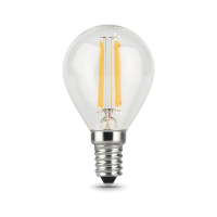 Лампа светодиодная LED 7 Вт 550 Лм 2700К теплая Е14 Шар Filament Gauss