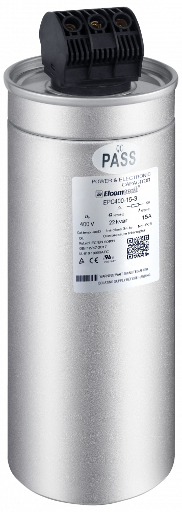 Конденсатор косинусный 400V 15kVAr 3ph (400В 15кВАр) D96x240