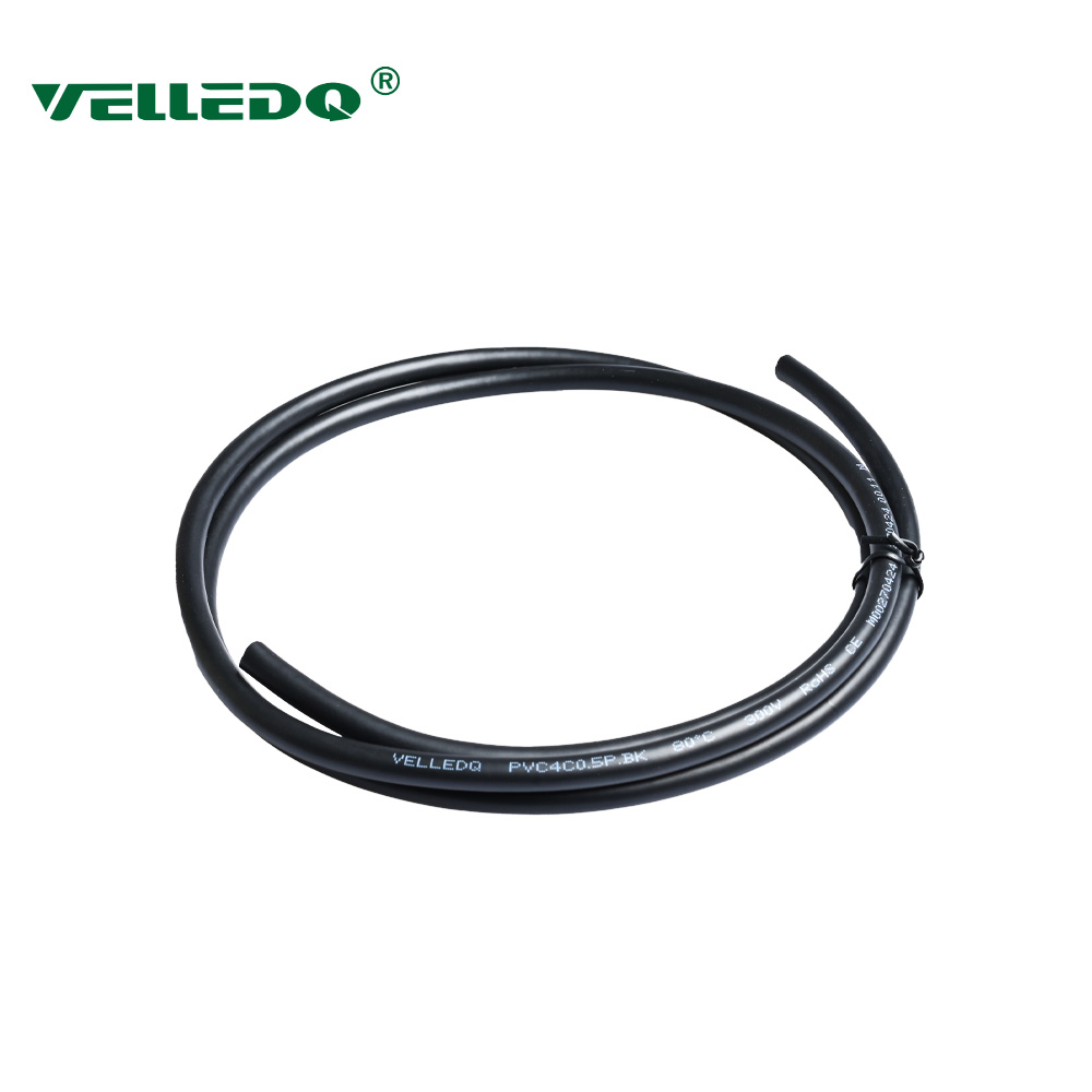Промышленный кабель VELLEDQ PVC4C0.5P.BK (Поливинилхлорид (ПВХ), 4 жильный, сечение 0.50, экранированный)