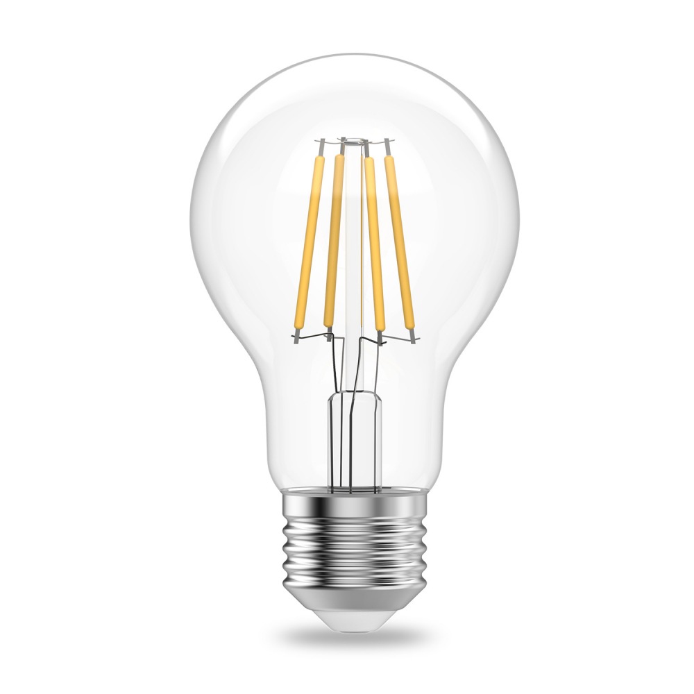 Лампа светодиодная филаментная LED 11 Вт 930 лм 4100К А60 груша нейтральный E27 AC 220В прозрачная колба Elementary