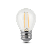 Лампа светодиодная LED 7 Вт 550 Лм 2700К теплая Е27 Шар Filament Gauss