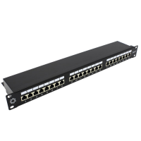 Патч-панель 19', 24хRJ-45, FTP, Cat.5e, 1U