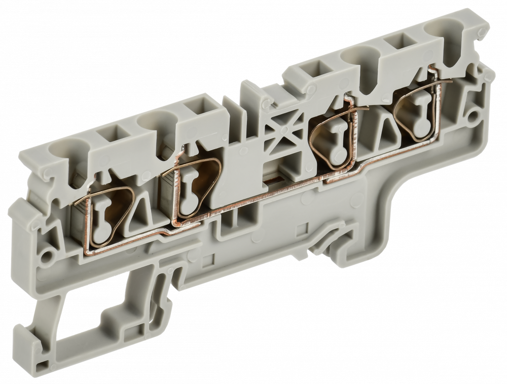 ARMAFIX Клемма пружинная CX4-3 4мм2 трехконтактная серая IEK