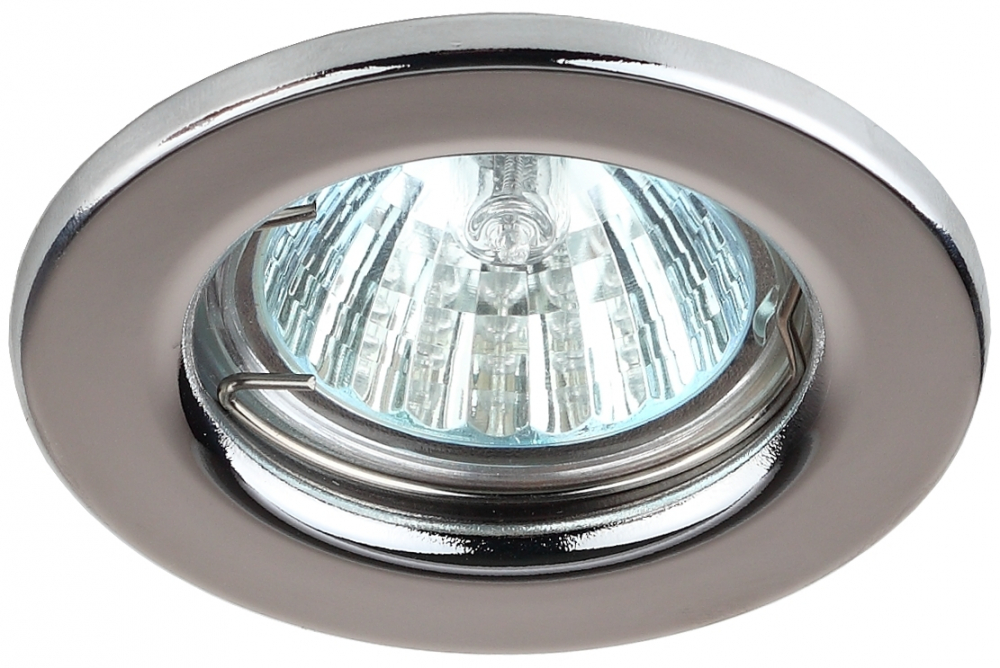 Светильник штампованный MR16,12V/220V, 50W хром ST1 CH