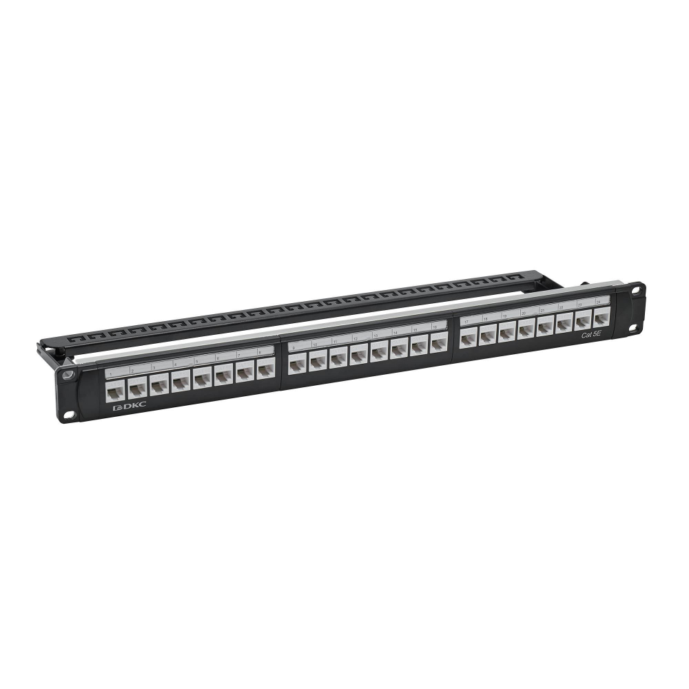 Патч-панель 19'',1U,CAT5E, 24 модуля RJ45,        неэкранир ованная