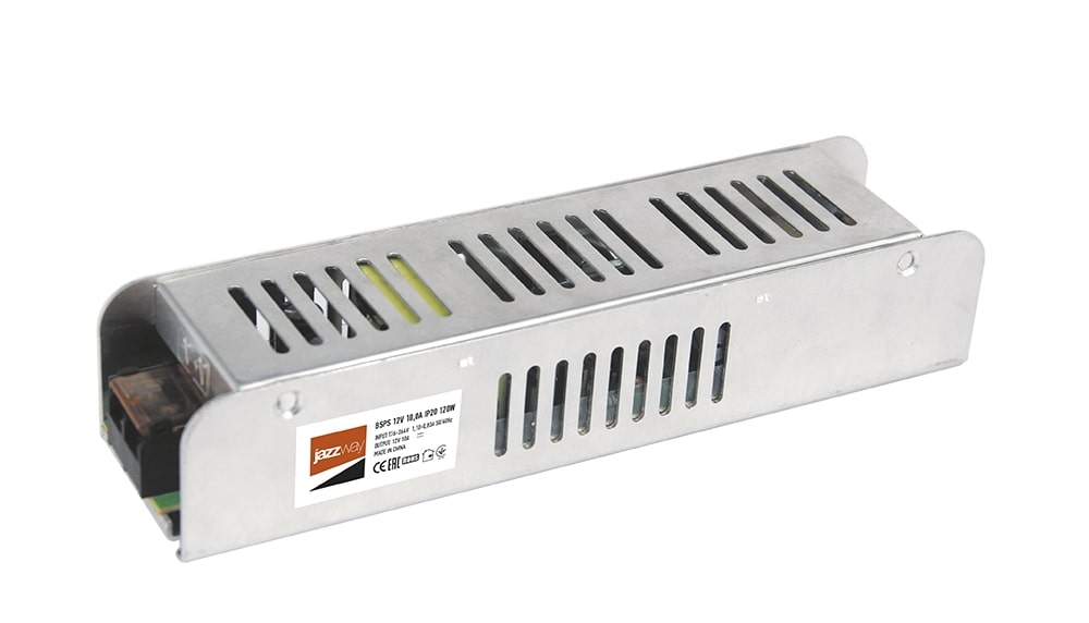 Драйвер светодиодный LED 12V10,0A=120W IP20 1г.гар. Jazzway