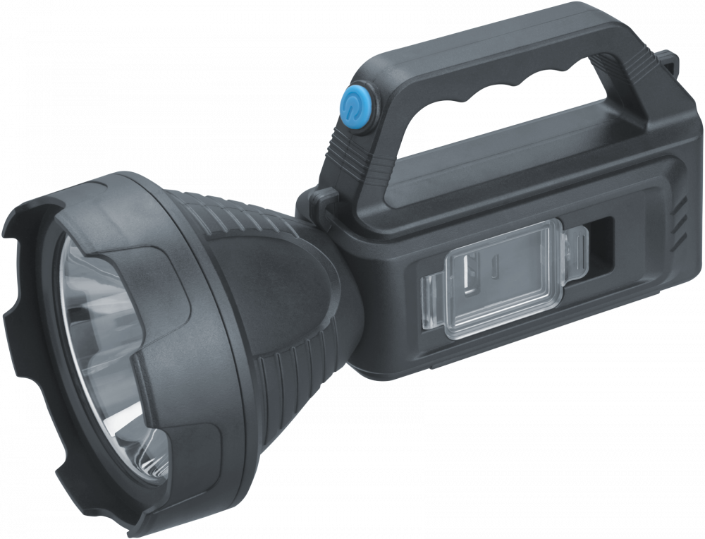 Фонарь светодиодный NPT-SP40-ACCU прожектор/кемпинг 1 LED, 3Вт + 1 COB, 5Вт