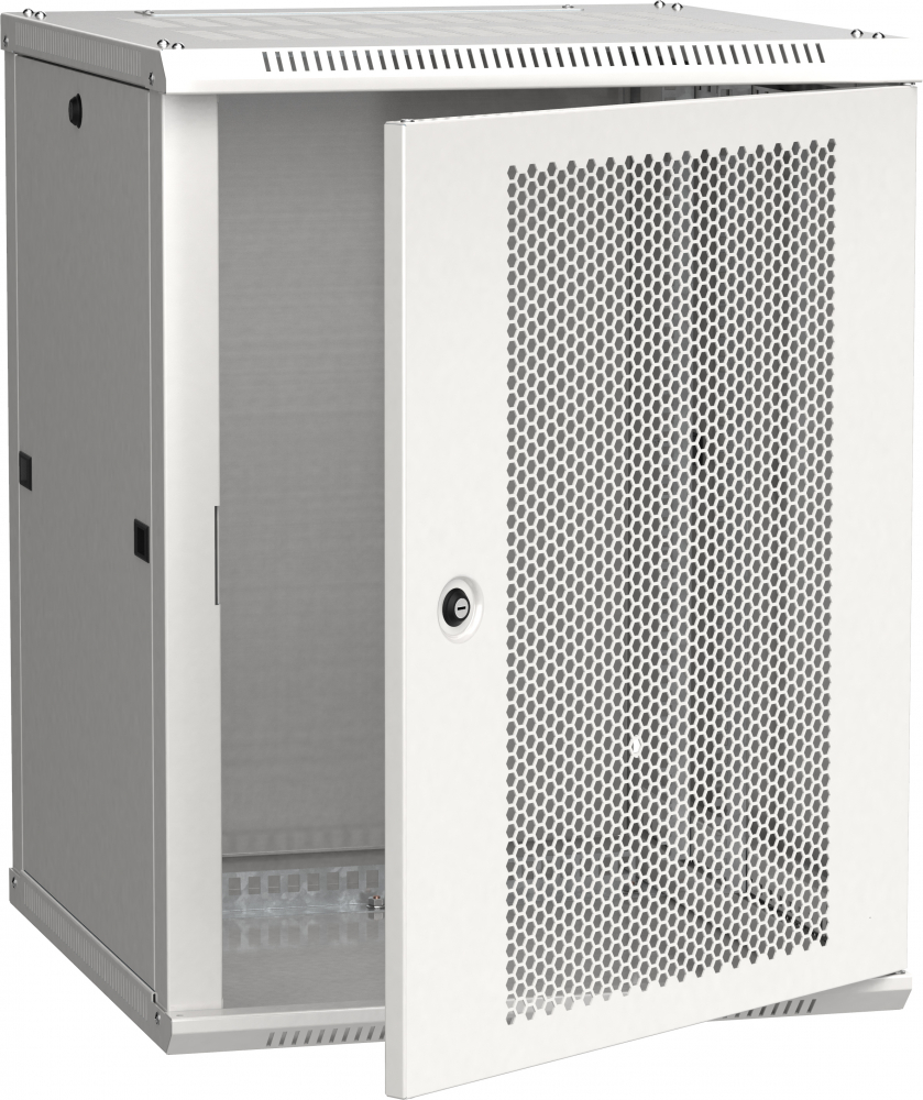 Шкаф LINEA W 12U 600x600 мм дверь перфорированная RAL7035