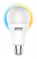 Лампа светодиодная умная LED 10 Вт 1055 Лм 2700-6500К E27 A60 изм.цвет.темп.+диммирование управление по Wi-Fi Smart Home Gauss